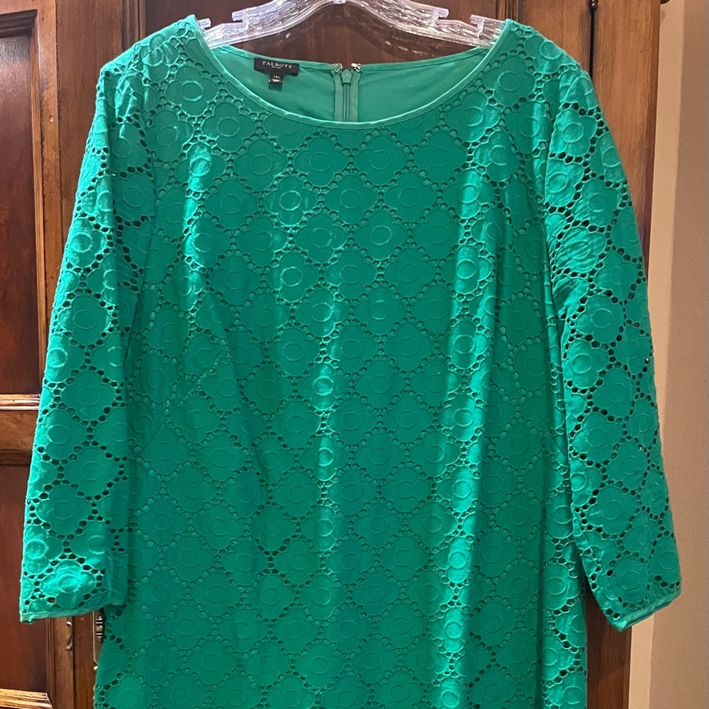 Talbots Eyelet Shift Dress